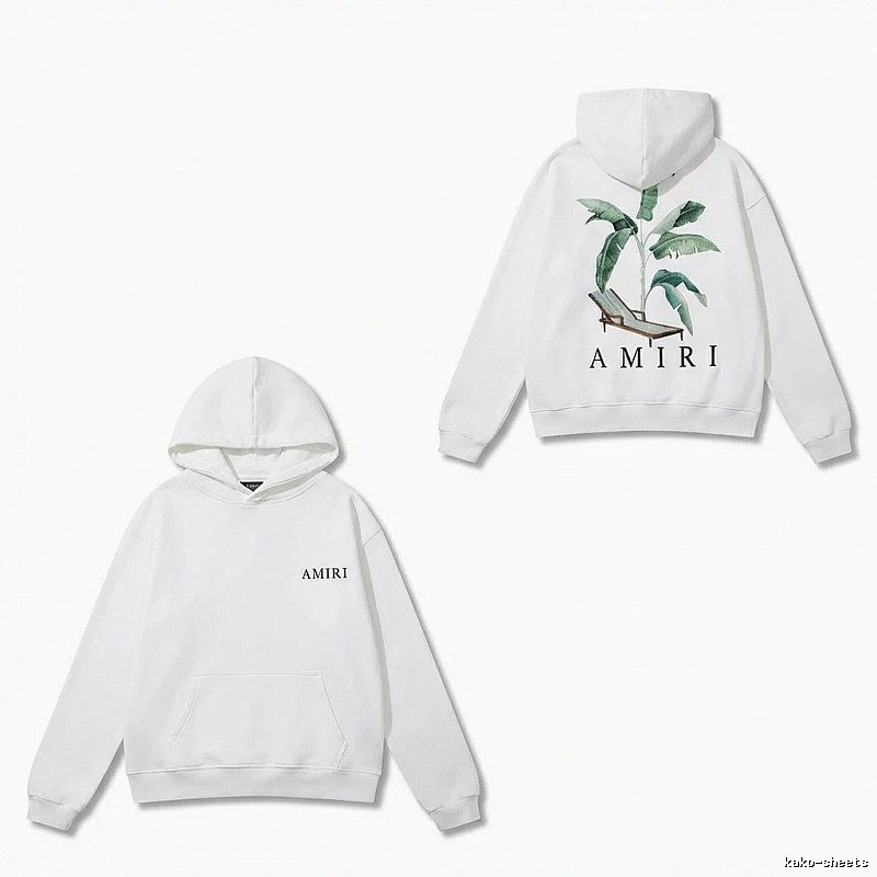 AMIRI Printed Casual White Hoodie