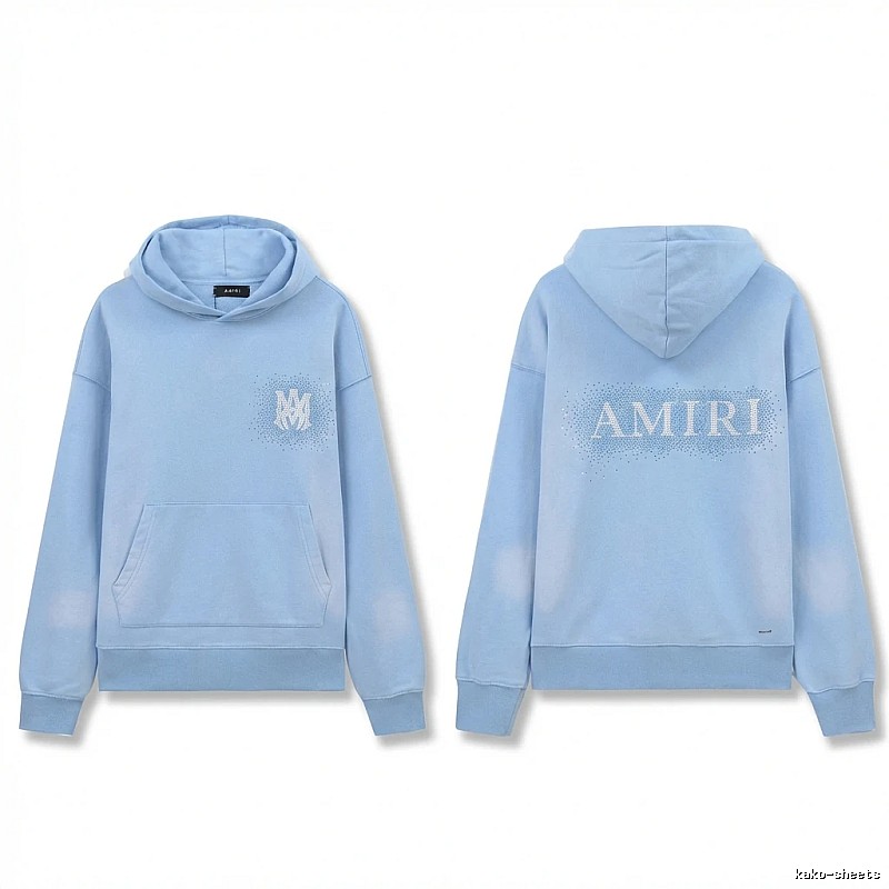 AMIRI Printed Leisure Style Light Blue Sweatshirt