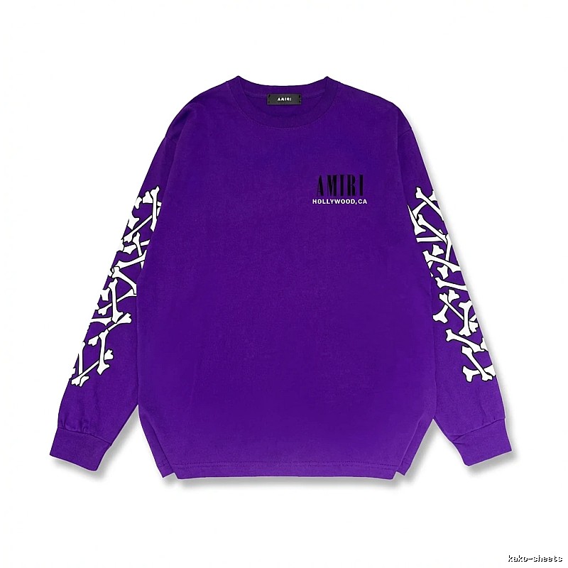 AMIRI purple sweatshirt with bone print