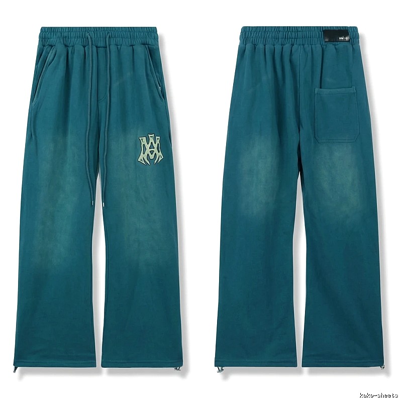 AMIRI retro-style dark green trousers