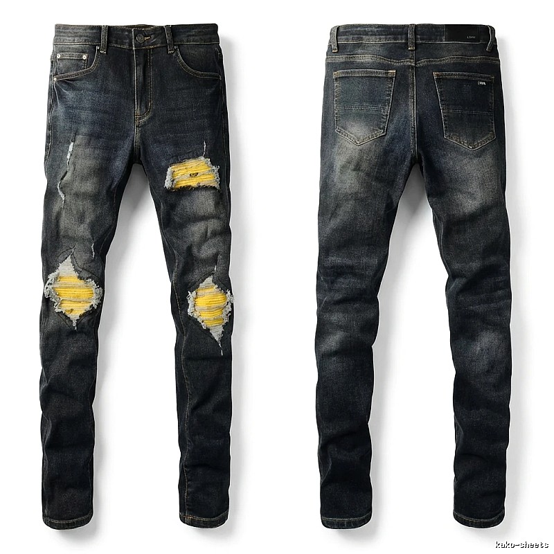 AMIRI Ripped Dark Jeans