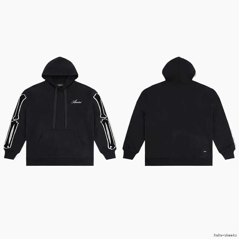 AMIRI Skull Style Black Hoodie