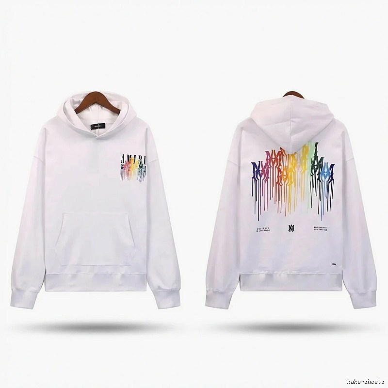 AMIRI Splatter White Hoodie