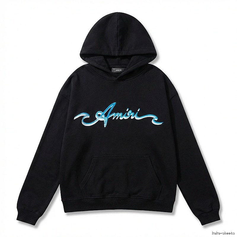 AMIRI Trendy Style Black Hoodie