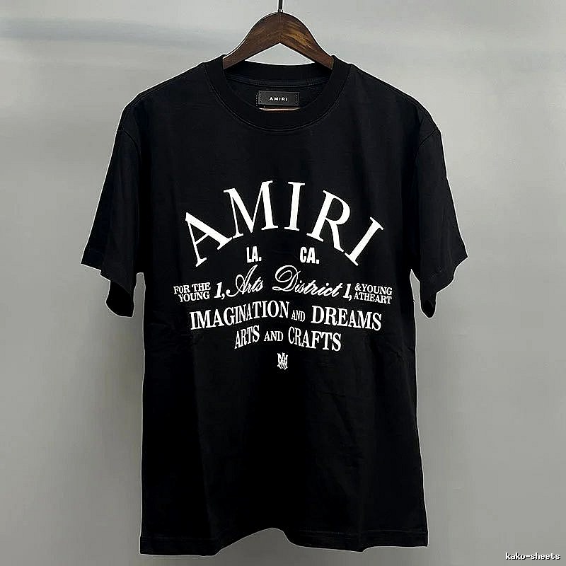 Amiri White Black Records Graphic T-Shirt Minimal Look