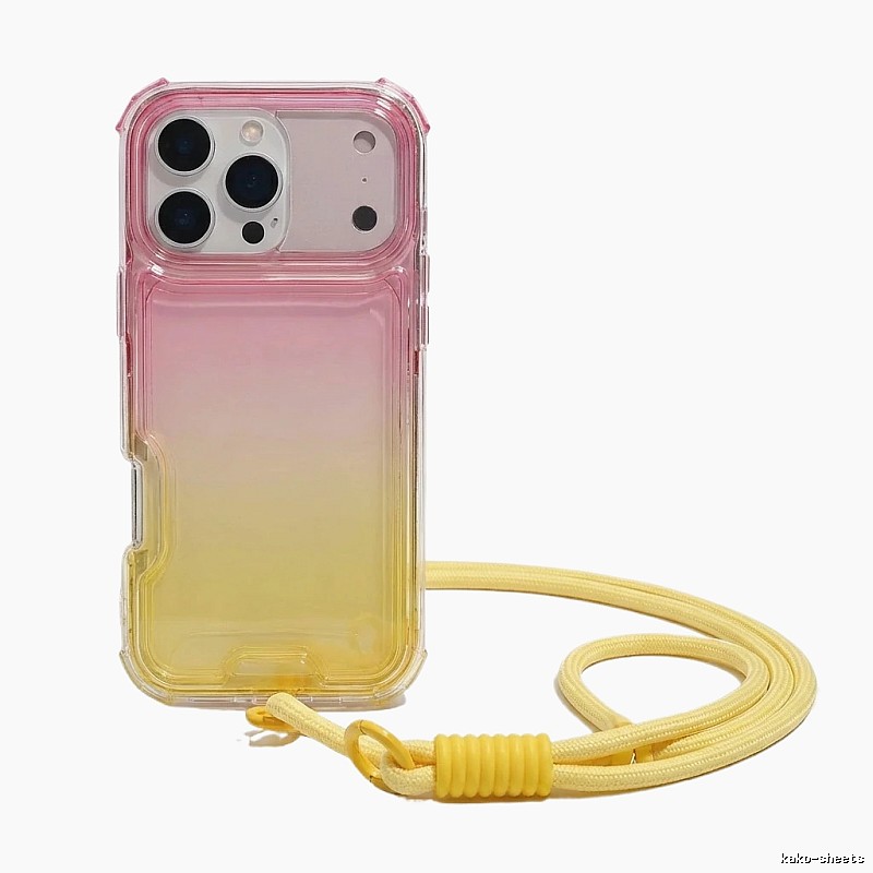 Apple Gradient Transparent Style Phone Case