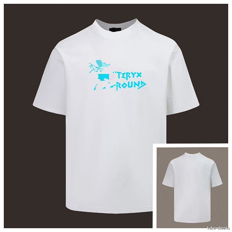 Arc'teryx Printed Outdoor Style White Short-sleeve T-shirt