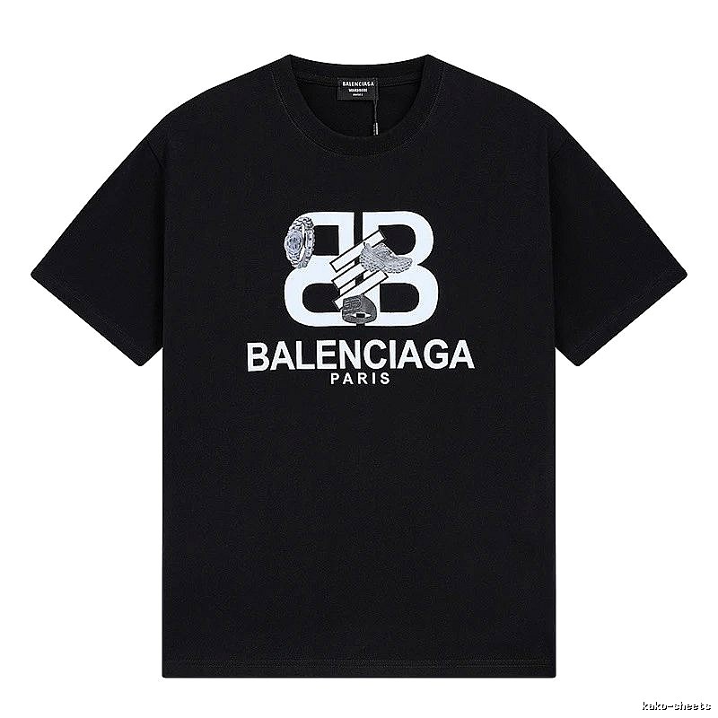 Balenciaga BB Print Short-sleeve Shirt