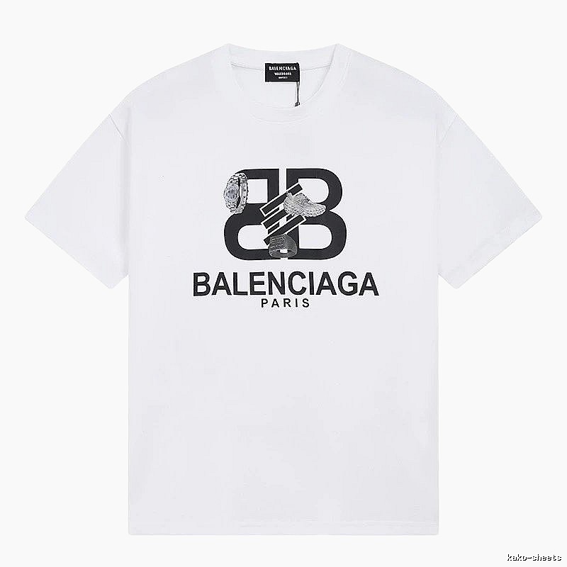 Balenciaga BB Series Simple White T-shirt