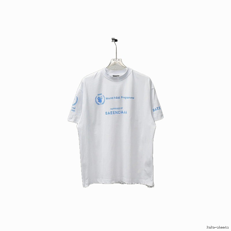 Balenciaga Blue Label Simple White T-shirt