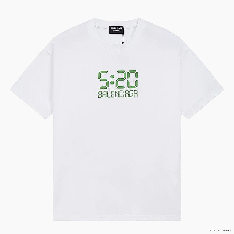 Balenciaga digital-style white T-shirt