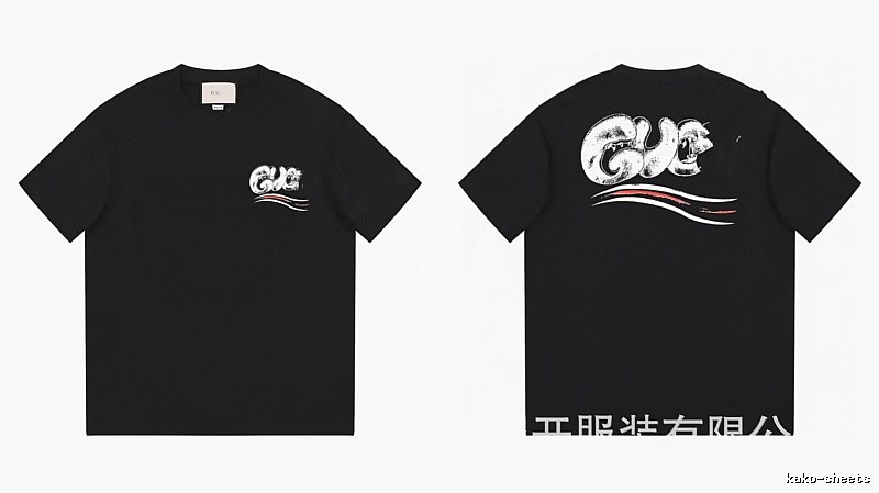 Balenciaga Graffiti Street Style Black T-Shirt