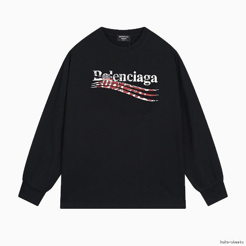 Balenciaga graffiti-style black T-shirt