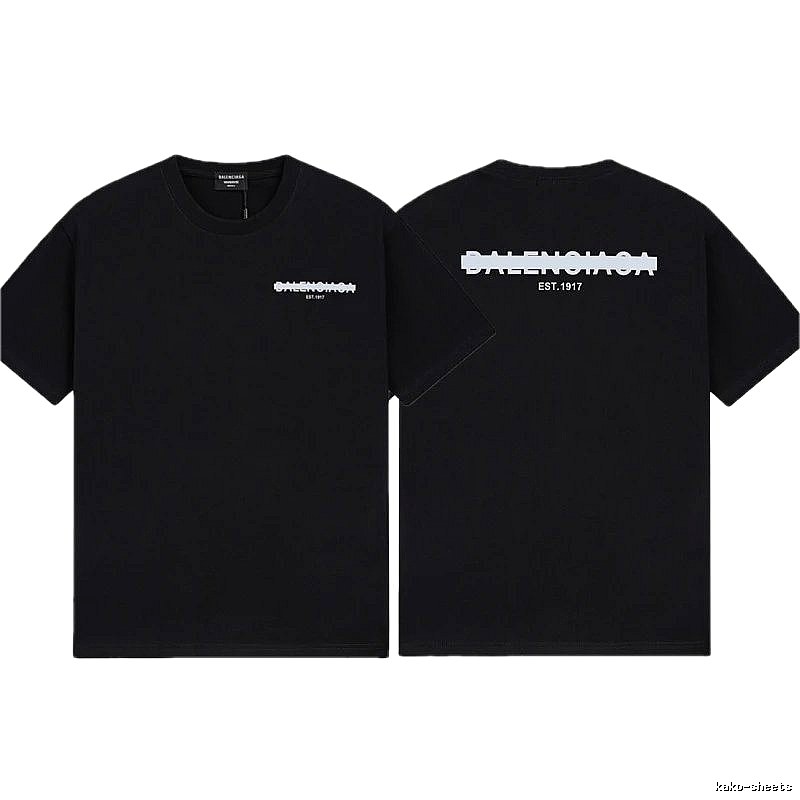 Balenciaga LOGO Printed Street Style Black T-shirt