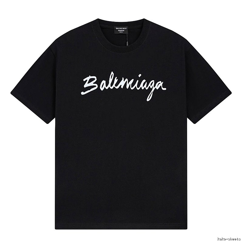 Balenciaga minimalist style black T-shirt