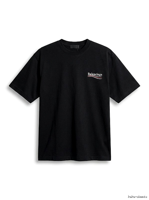 Balenciaga minimalist style black T-shirt