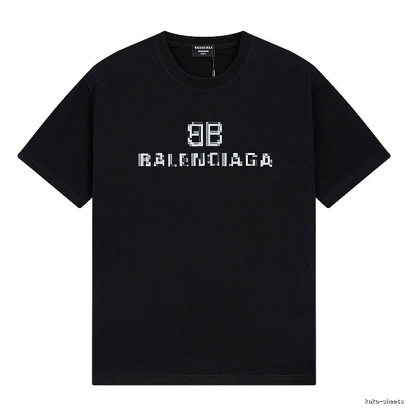Balenciaga pixel-style black T-shirt