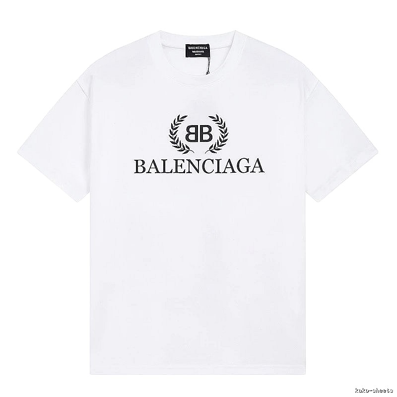 Balenciaga Printed Simple White T-shirt