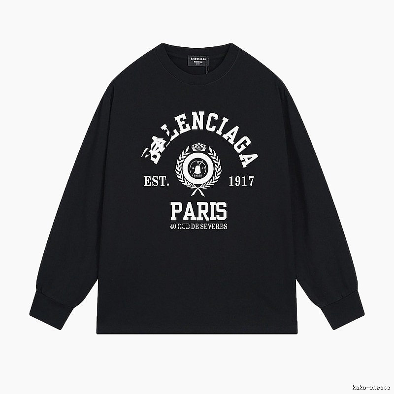 Balenciaga retro black long-sleeve