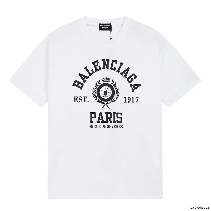 Balenciaga retro style white T-shirt