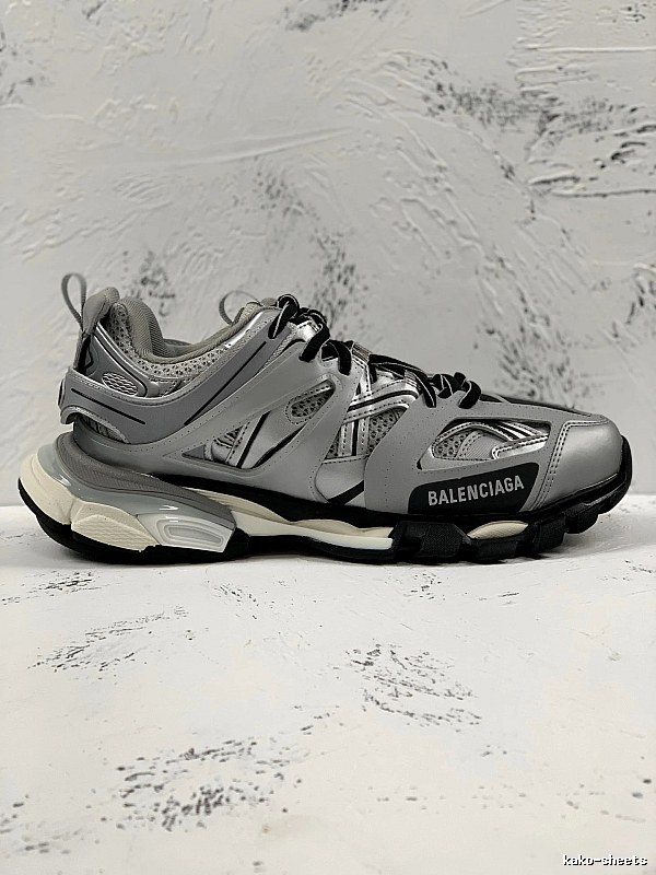 Balenciaga Track Sneaker with Gray Technical Runner Panels Detail