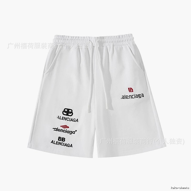 Balenciaga trendy white shorts