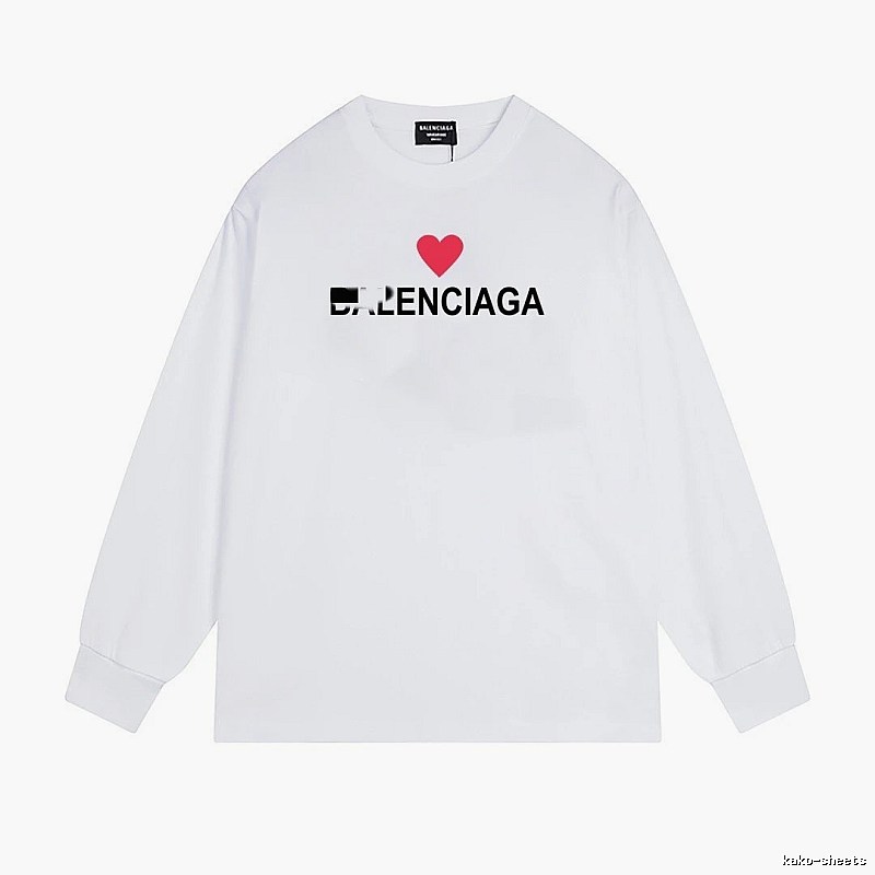 Balenciaga's simple white T-shirt with a heart design.