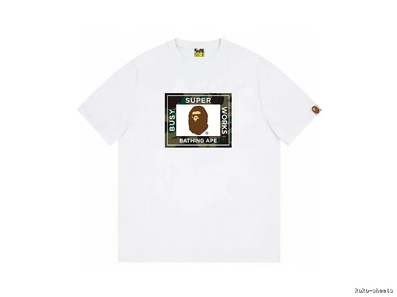 Bape Ape Head Camouflage Style Short-sleeve Shirt