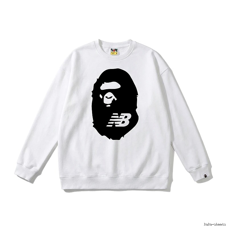 Bape Ape Head Classic White Sweatshirt