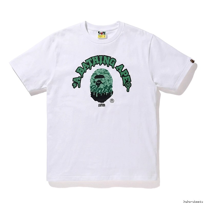 Bape Ape Head Cool White T-shirt in Streetwear Style