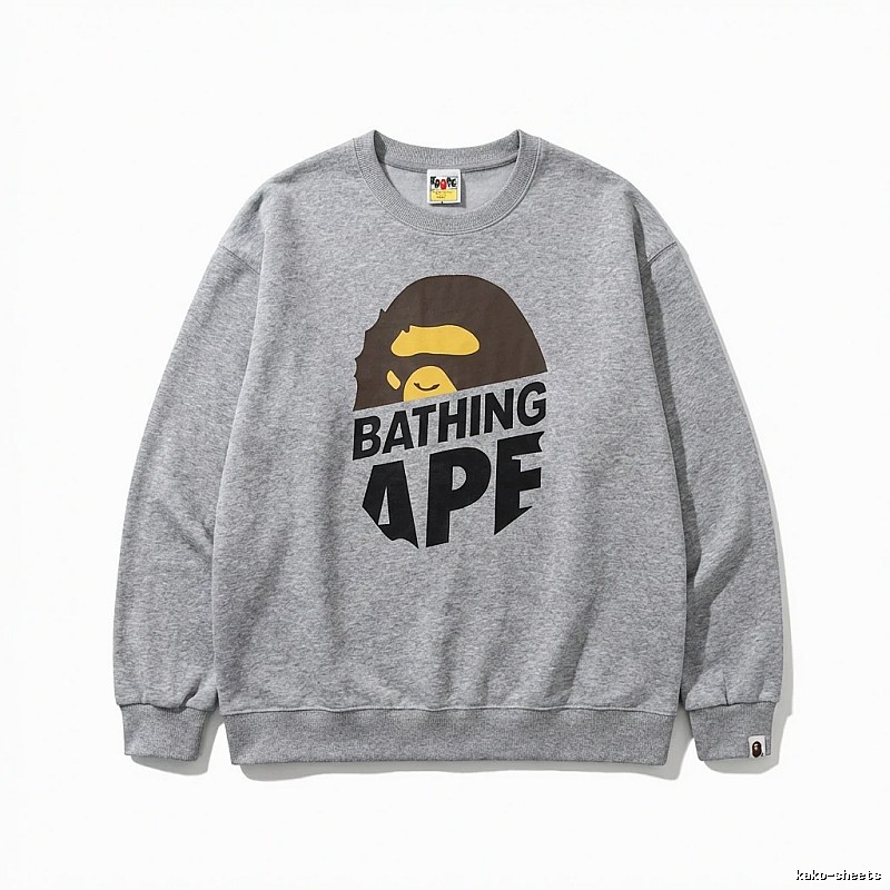 Bape Ape Head Grey Sweatshirt