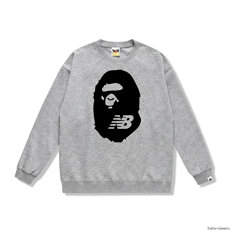 Bape Ape Head Grey Sweatshirt