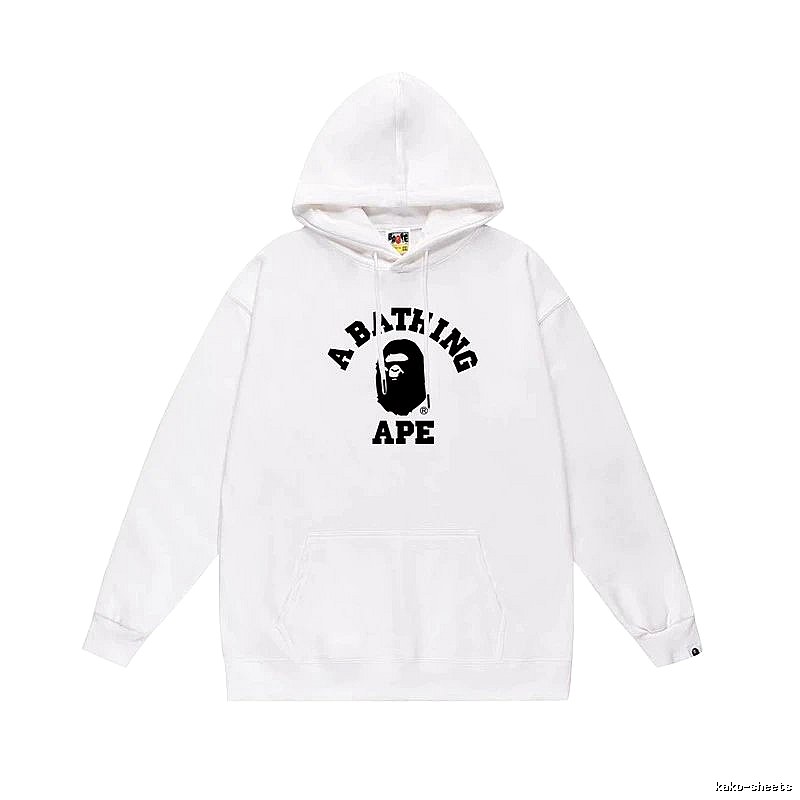 Bape Ape Head Simple White Sweatshirt