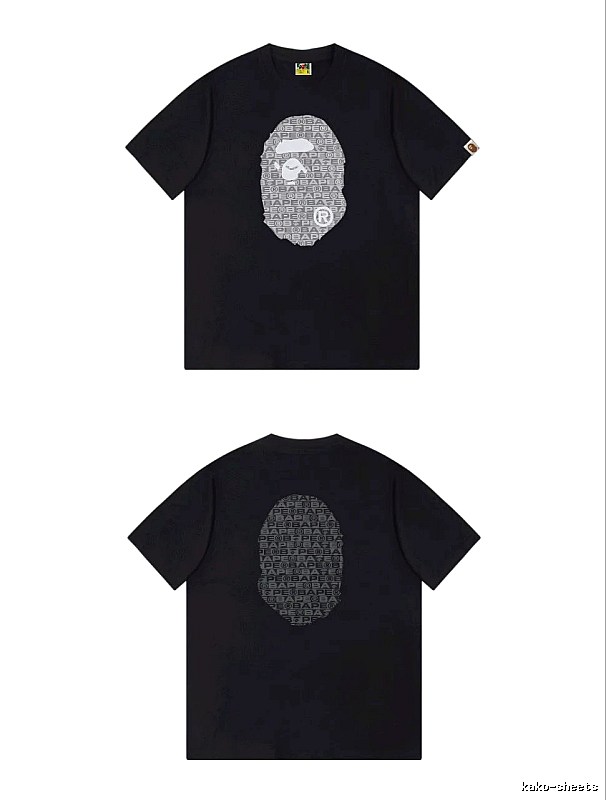 Bape Ape Head Trendy and Cool Black T-shirt