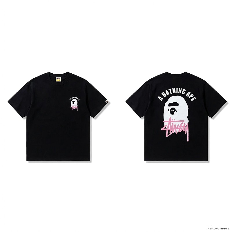 Bape Ape Head Trendy Cool Black T-shirt