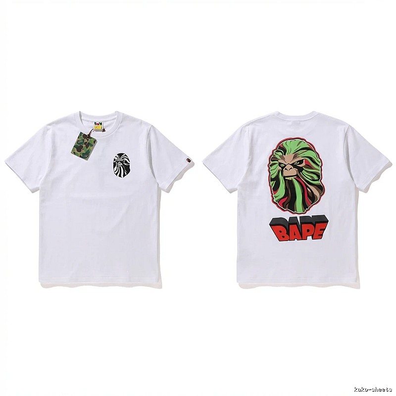 Bape Ape Head Trendy White T-shirt