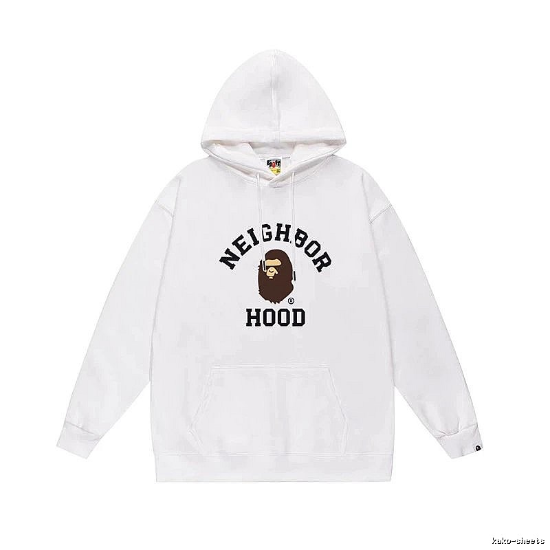 Bape Ape series white hoodie