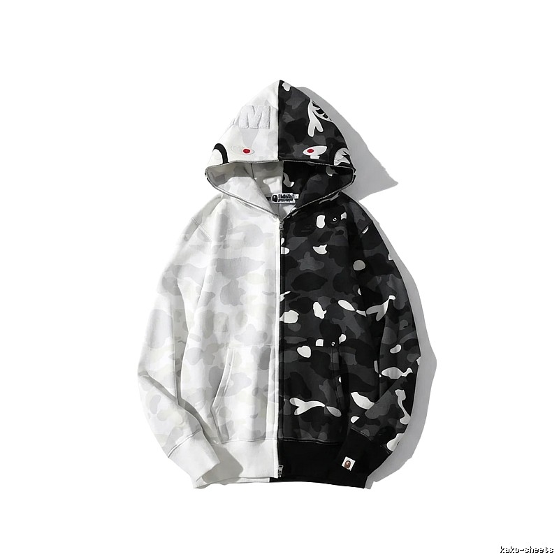 Bape camouflage patchwork style coat