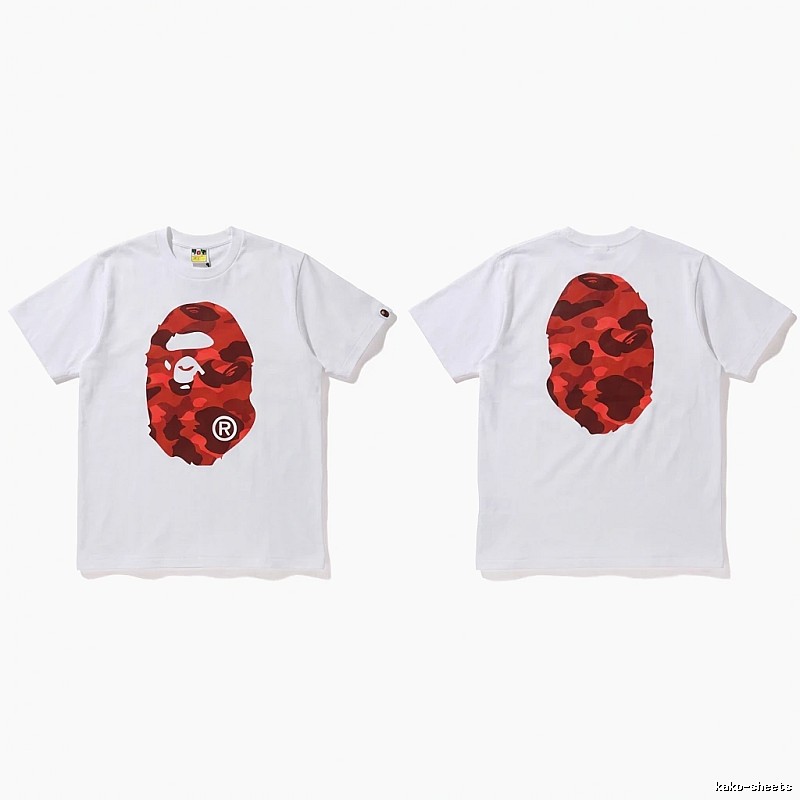 Bape camouflage style white T-shirt