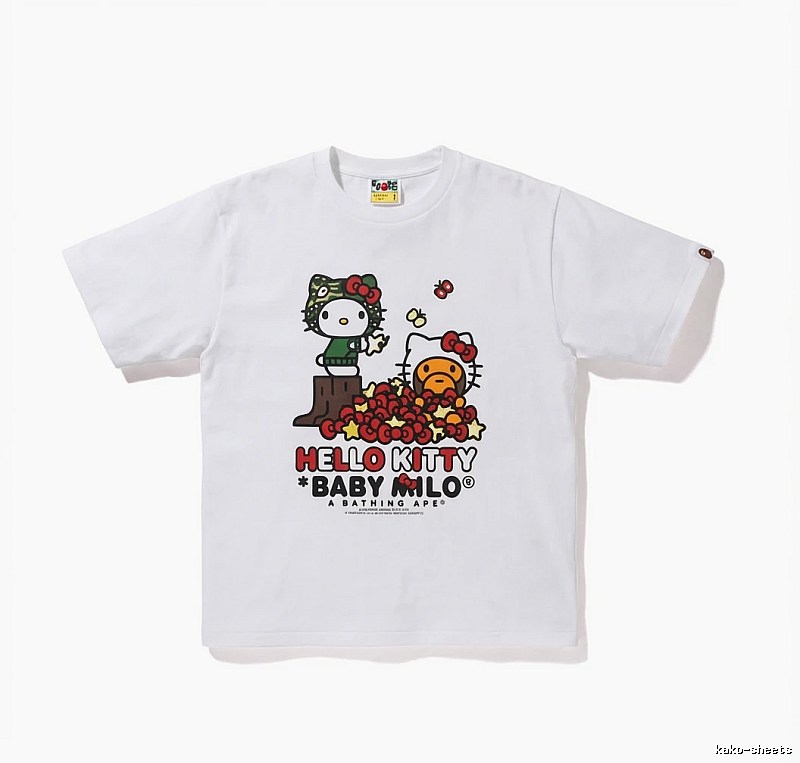 Bape Hello Kitty Co-branded White T-shirt