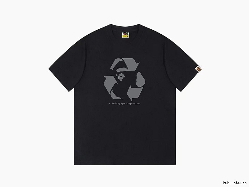 Bape Recycling Series Black Short Sleeve