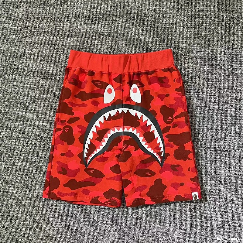 Bape Shark Camouflage Style Shorts
