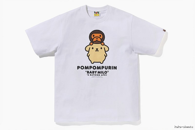 Bape x Pompompurin Co-branded Short-sleeve White