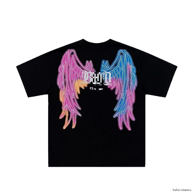 BOY Iridescent Wings Street Style Black T-Shirt