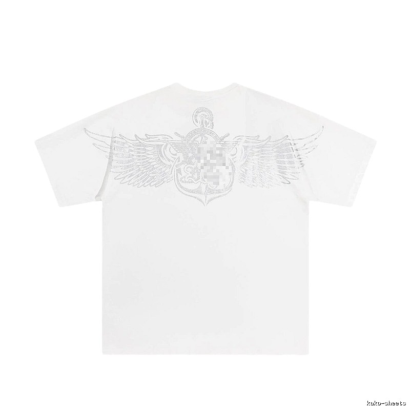 BOY Wing Print Street Style White T-Shirt