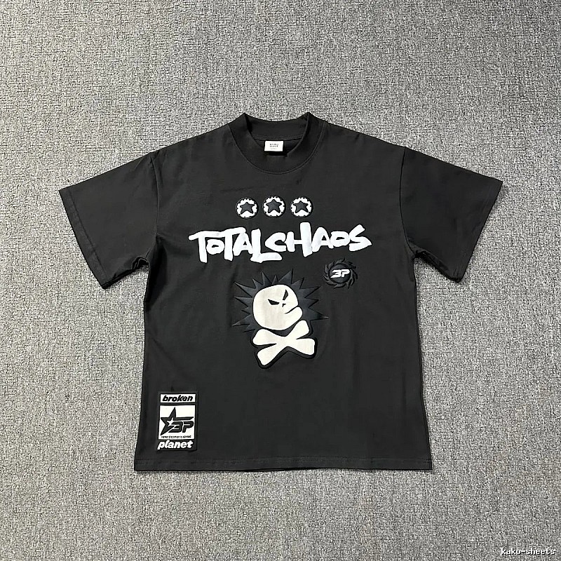 Broken Planet Logo Detail Graphic T-shirt White Cotton Bold with Relaxed Feel