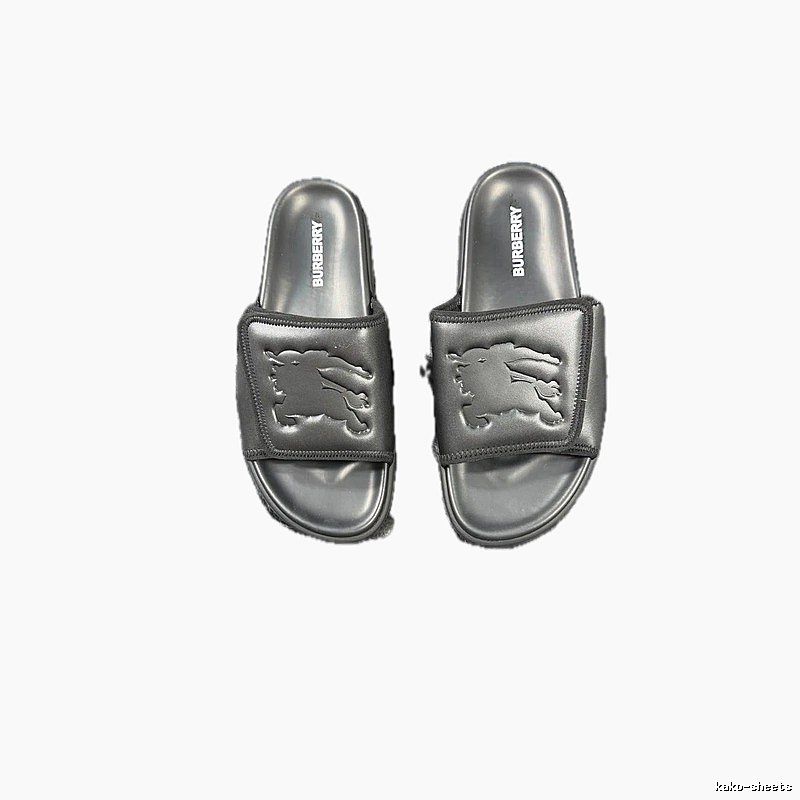 Burberry Warhorse Embossed Minimalist Black Slides