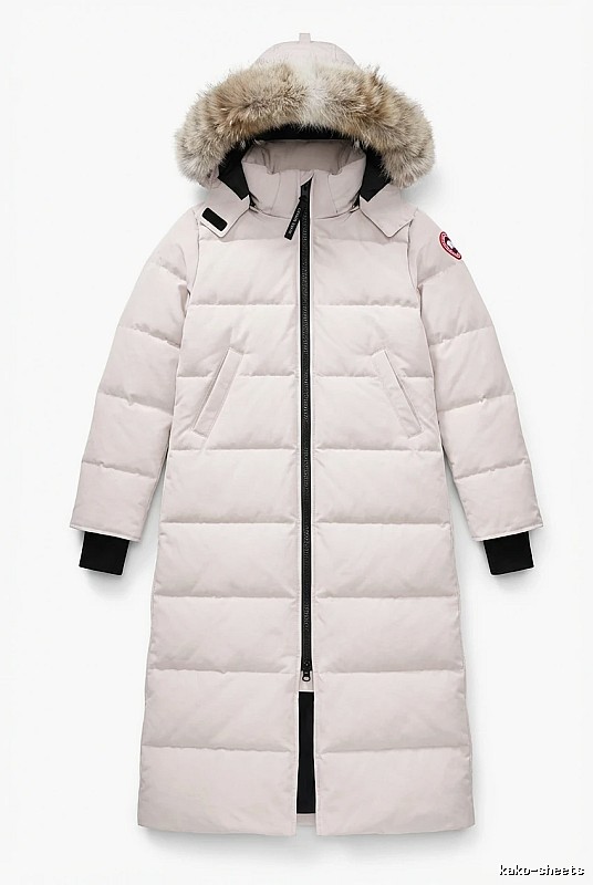 Canada Goose Long Cool White Down Jacket