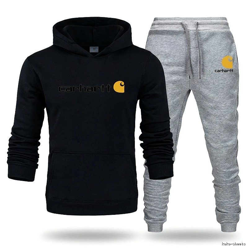 Carhartt casual style black and gray suit set