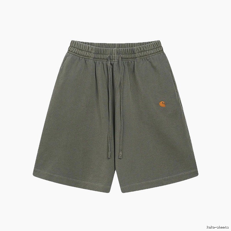Carhartt Embroidered Workwear Style Army Green Casual Shorts
